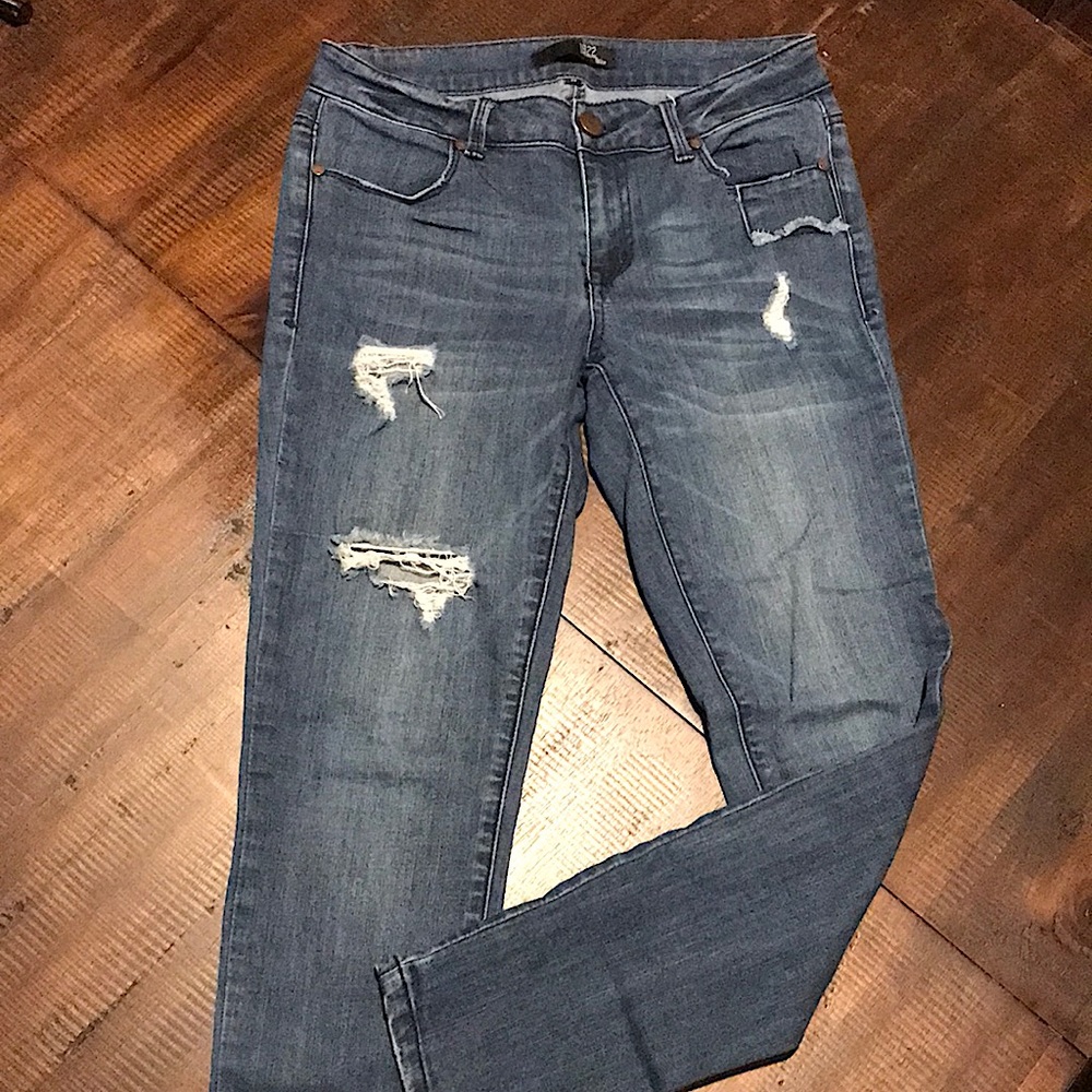 VGUC~ 1822 DENIM Distressed Skinny Jeans - Picture 3 of 12